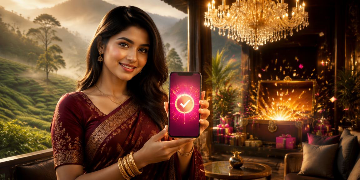সিলেটের চা বাগানে মোবাইল পেমেন্টের মাধ্যমে betway login ব্যবহারের দৃশ্য